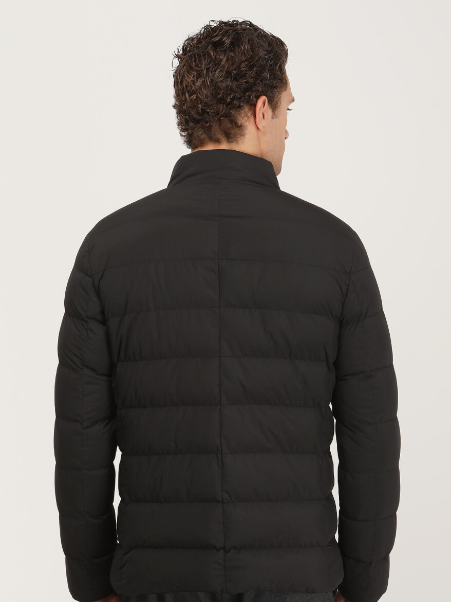 Black Regular Fit Lightweight Jacket - 5