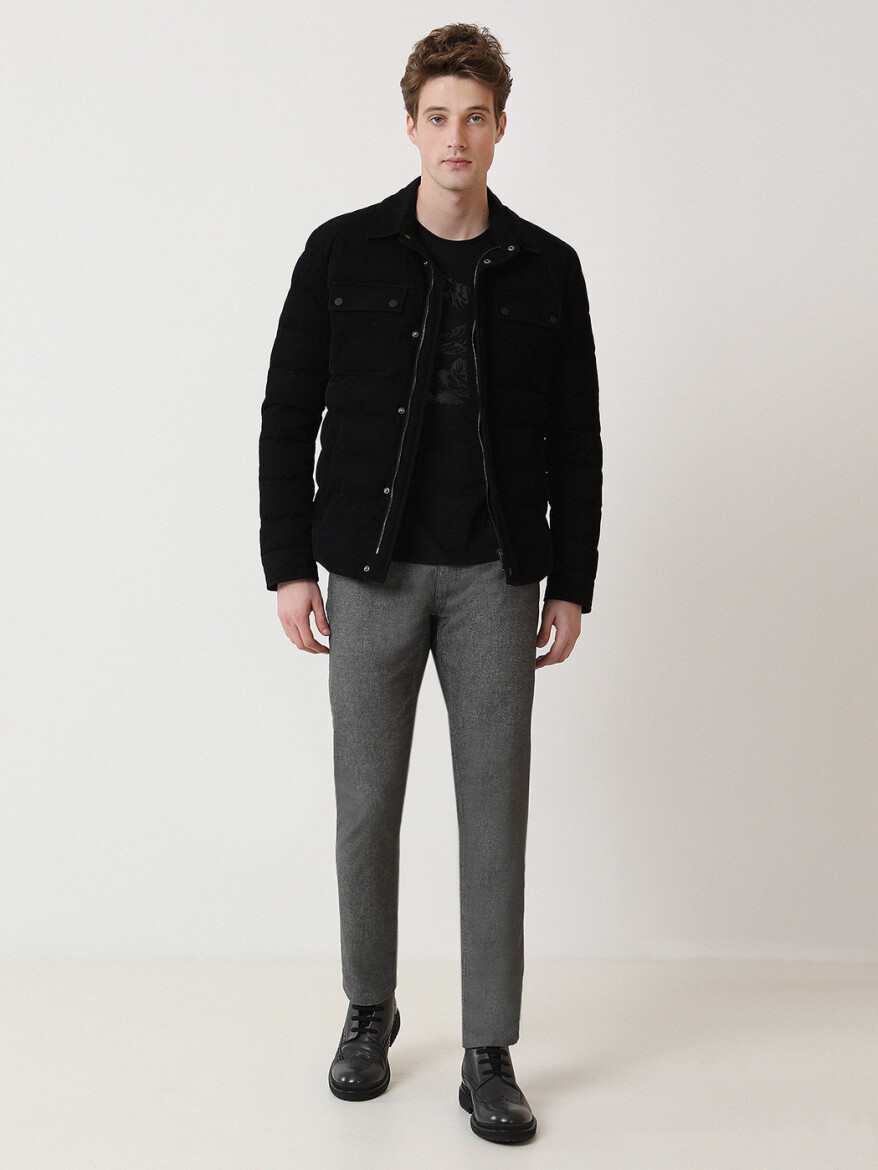 Black Regular Fit Lightweight Jacket - 2