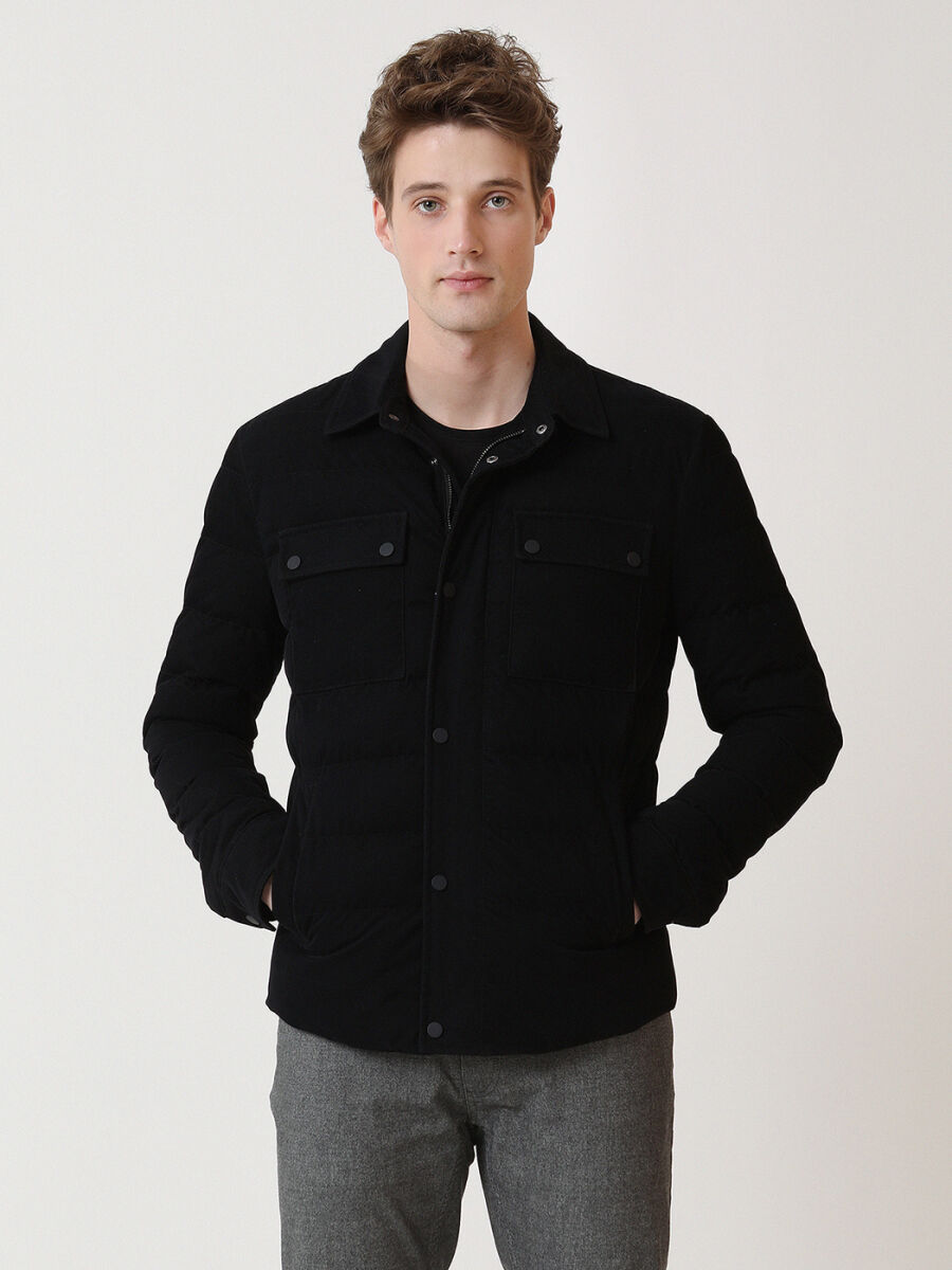 Black Regular Fit Lightweight Jacket - 4