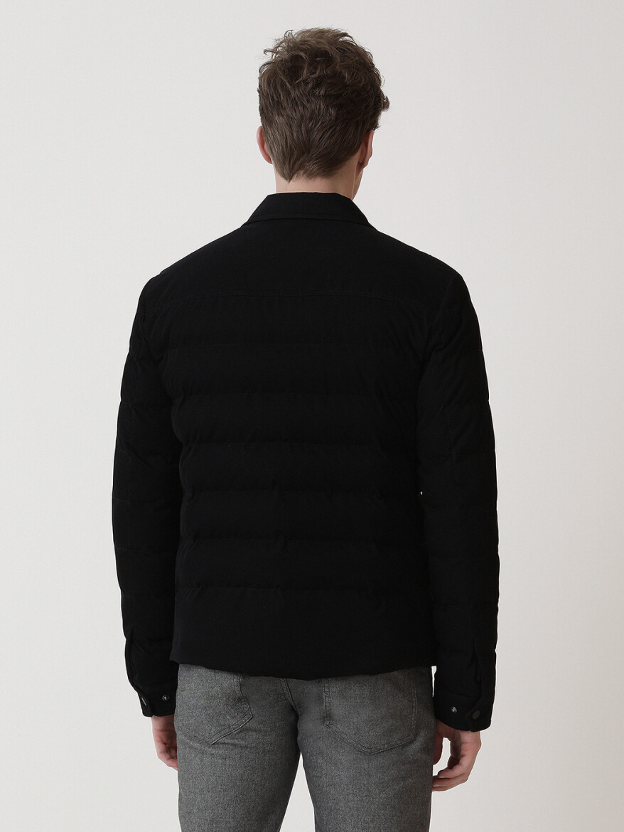 Black Regular Fit Lightweight Jacket - 5