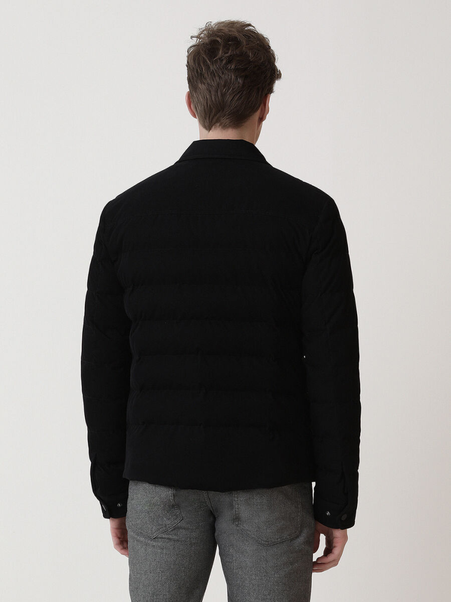 Black Regular Fit Lightweight Jacket - 5