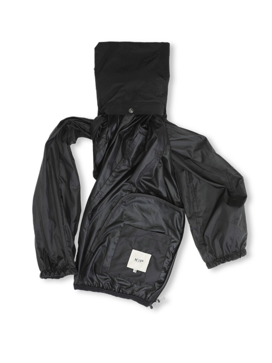 Black Regular Fit Turtleneck Casual Weaving Coat - 8