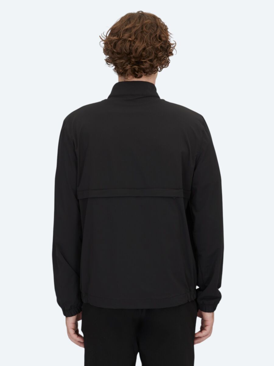 Black Regular Fit Turtleneck Casual Weaving Coat - 6