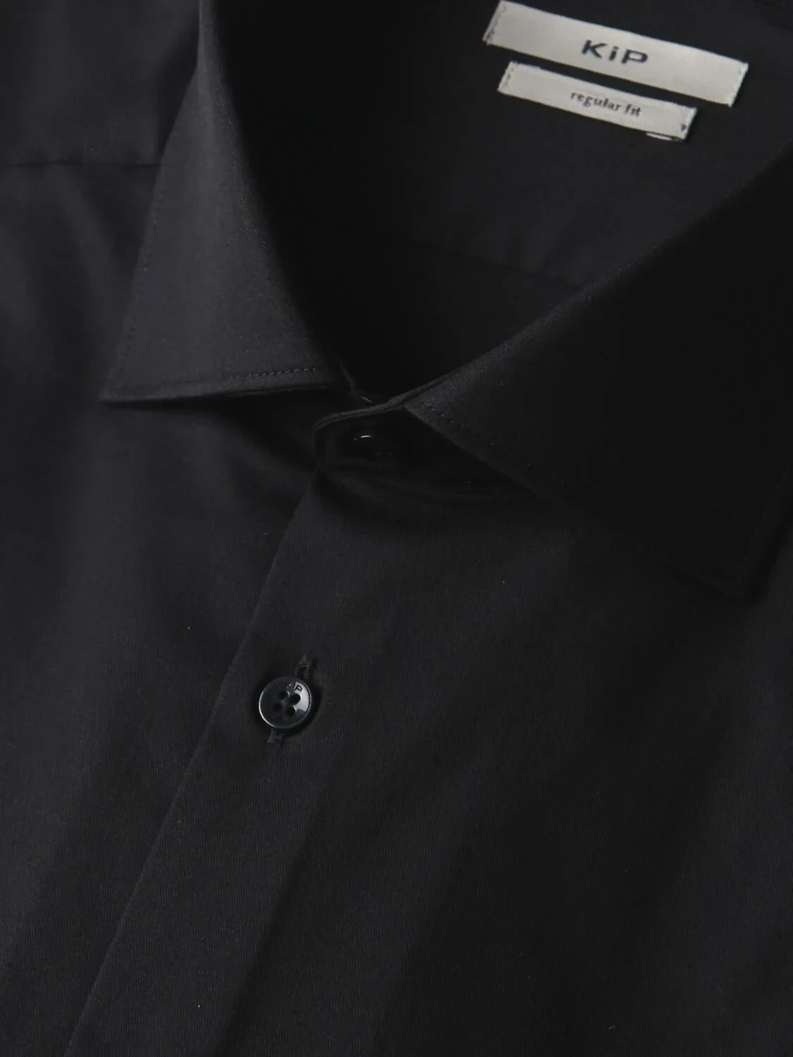 Black Regular Fit Weaving Classical Cotton Blended Shirt - 6