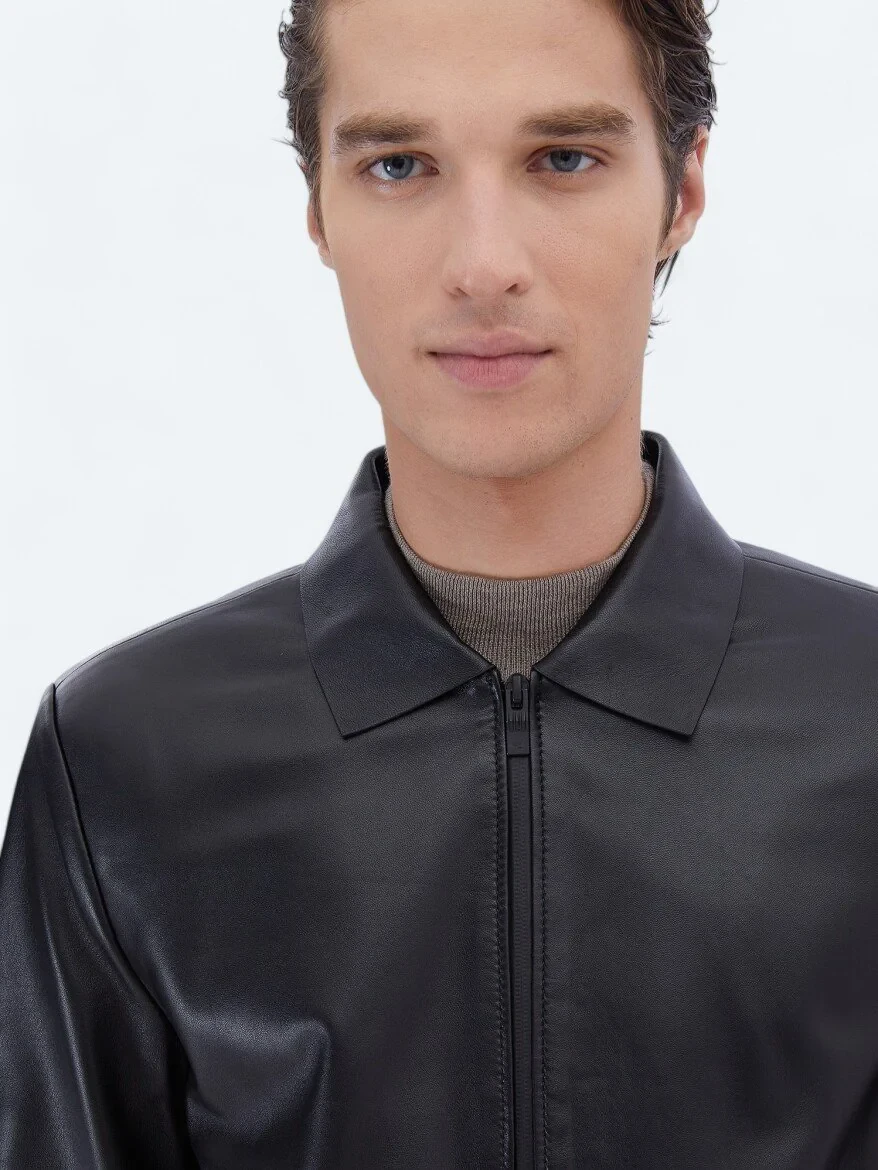 Black Sheep Leather Leather Coat - 4