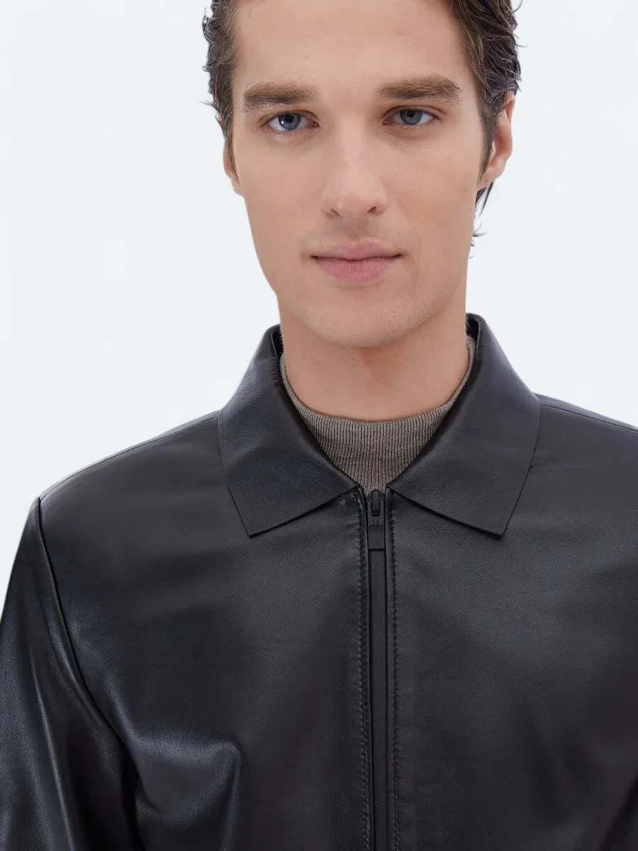 Black Sheep Leather Leather Coat - 4