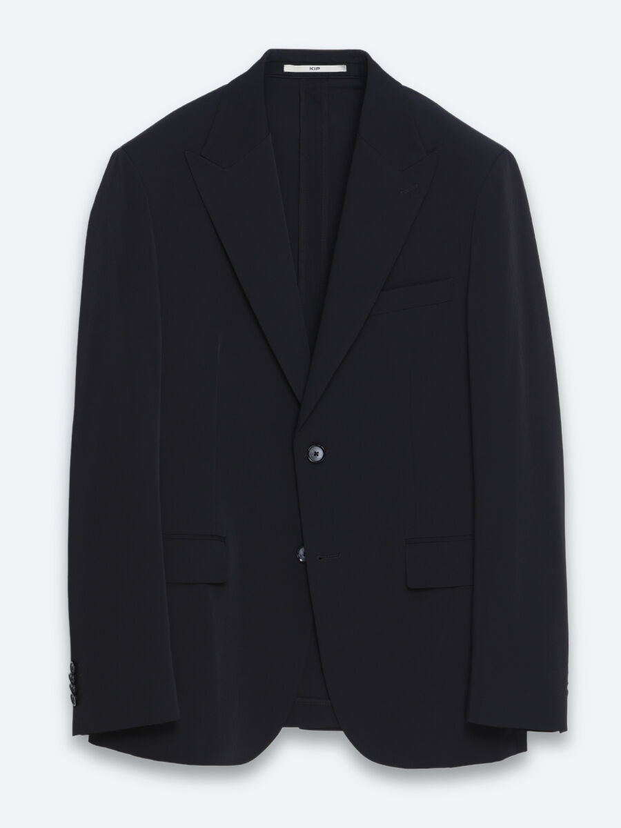 Black Striped Modern Fit Suit - 5