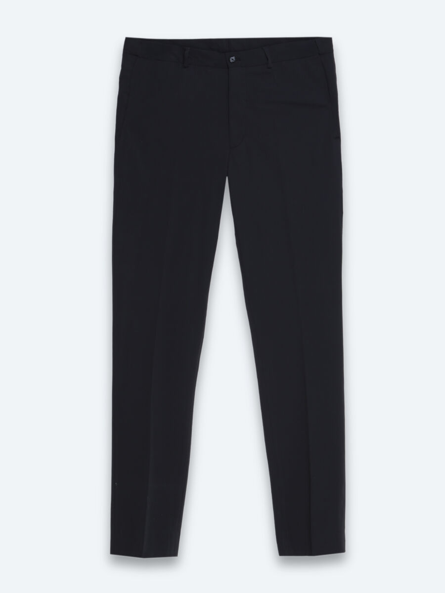 Black Striped Modern Fit Suit - 6