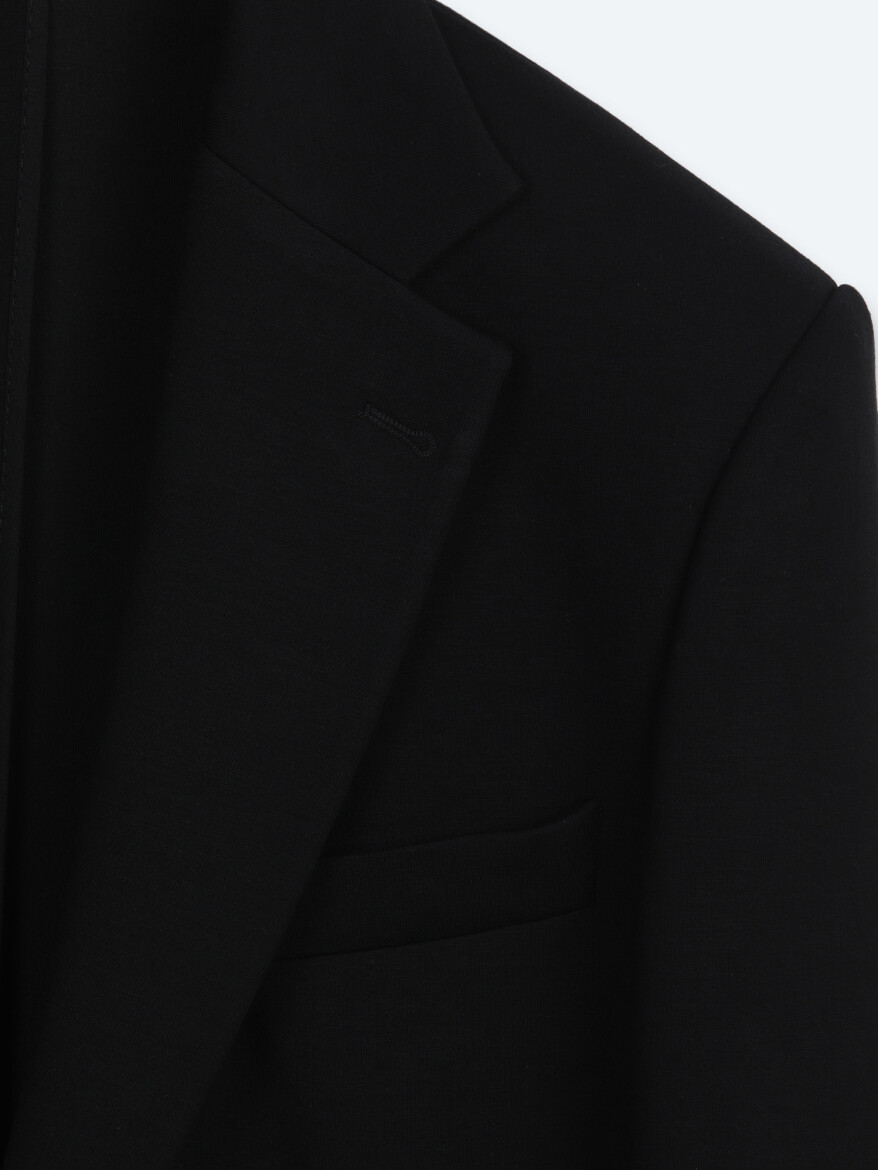 Black Striped Modern Fit Suit - 8