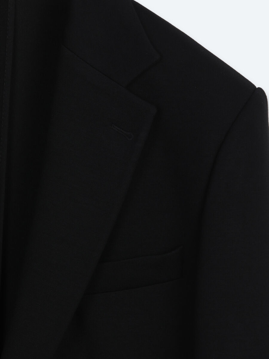 Black Striped Modern Fit Suit - 8