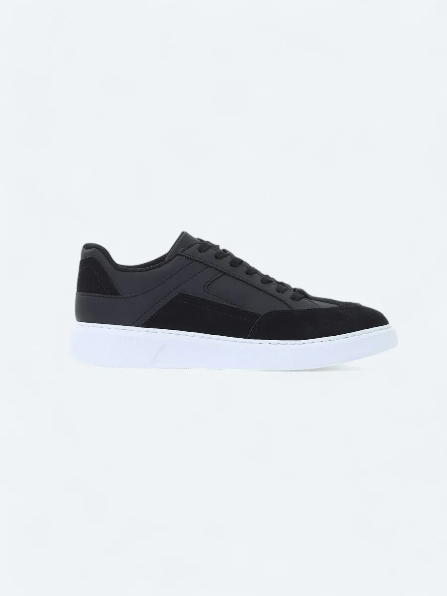 Black Suede Sport Sneaker - 1