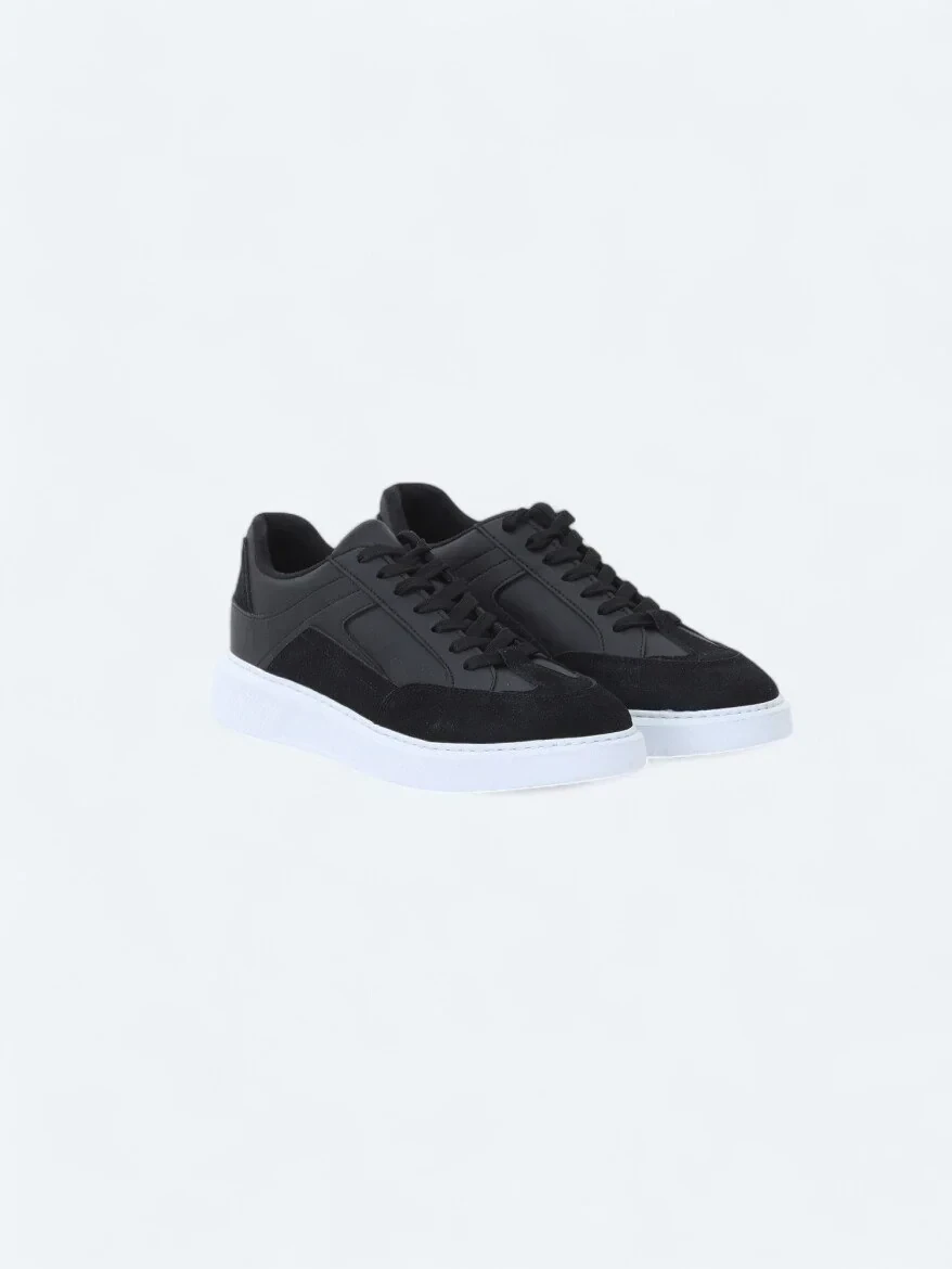 Black Suede Sport Sneaker - 2