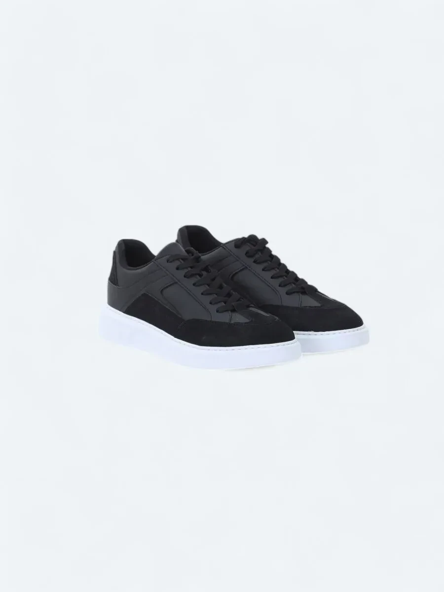Black Suede Sport Sneaker - 2