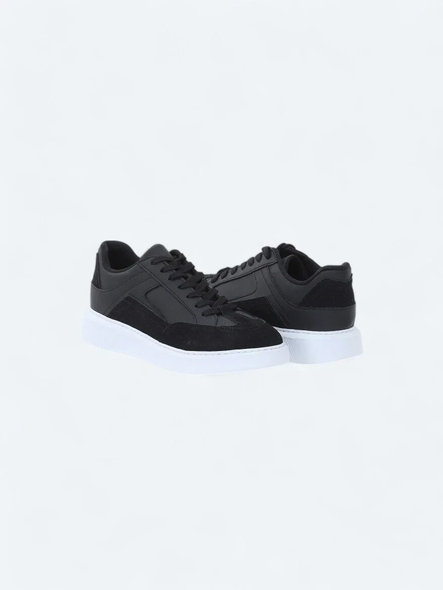 Black Suede Sport Sneaker - 3