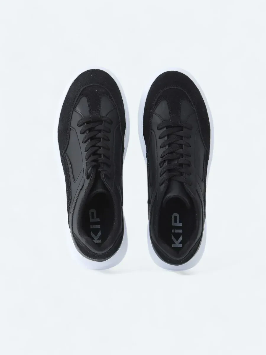 Black Suede Sport Sneaker - 5