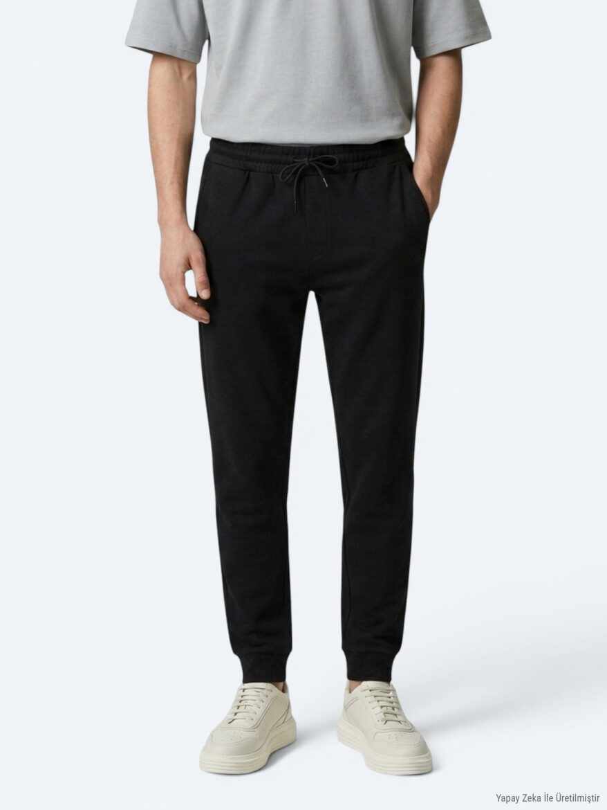 Black Sweat Pants - KİP
