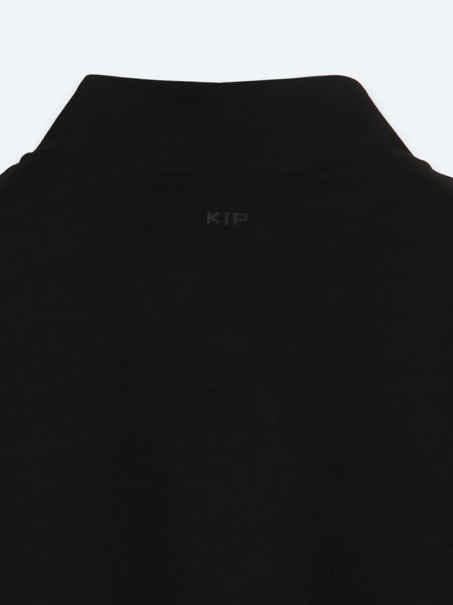 Black Turtleneck Plain Sweatshirt - 12