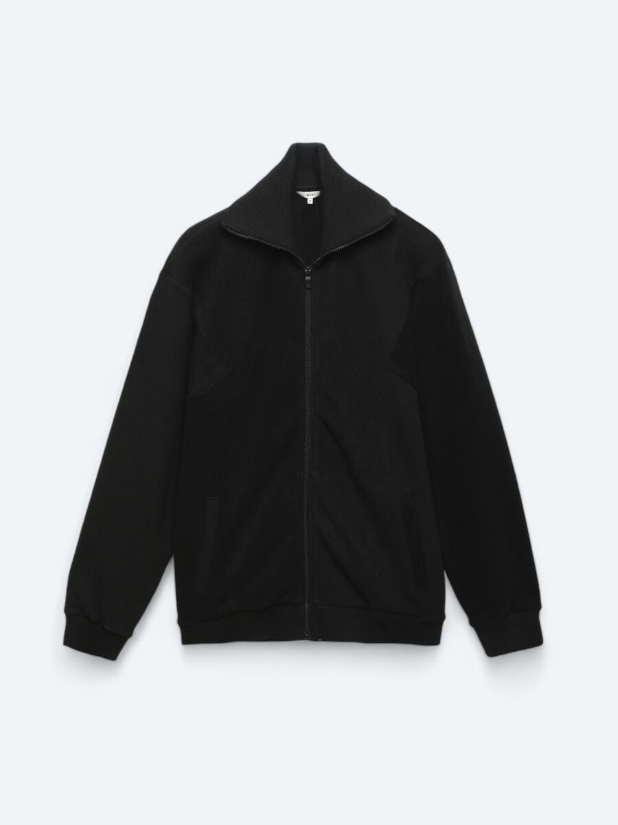 Black Turtleneck Sweatshirt - 8