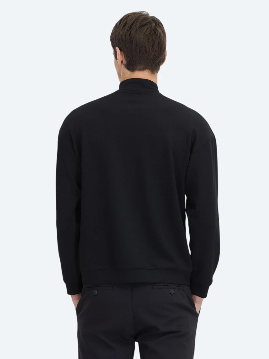 Black Turtleneck Sweatshirt - 6