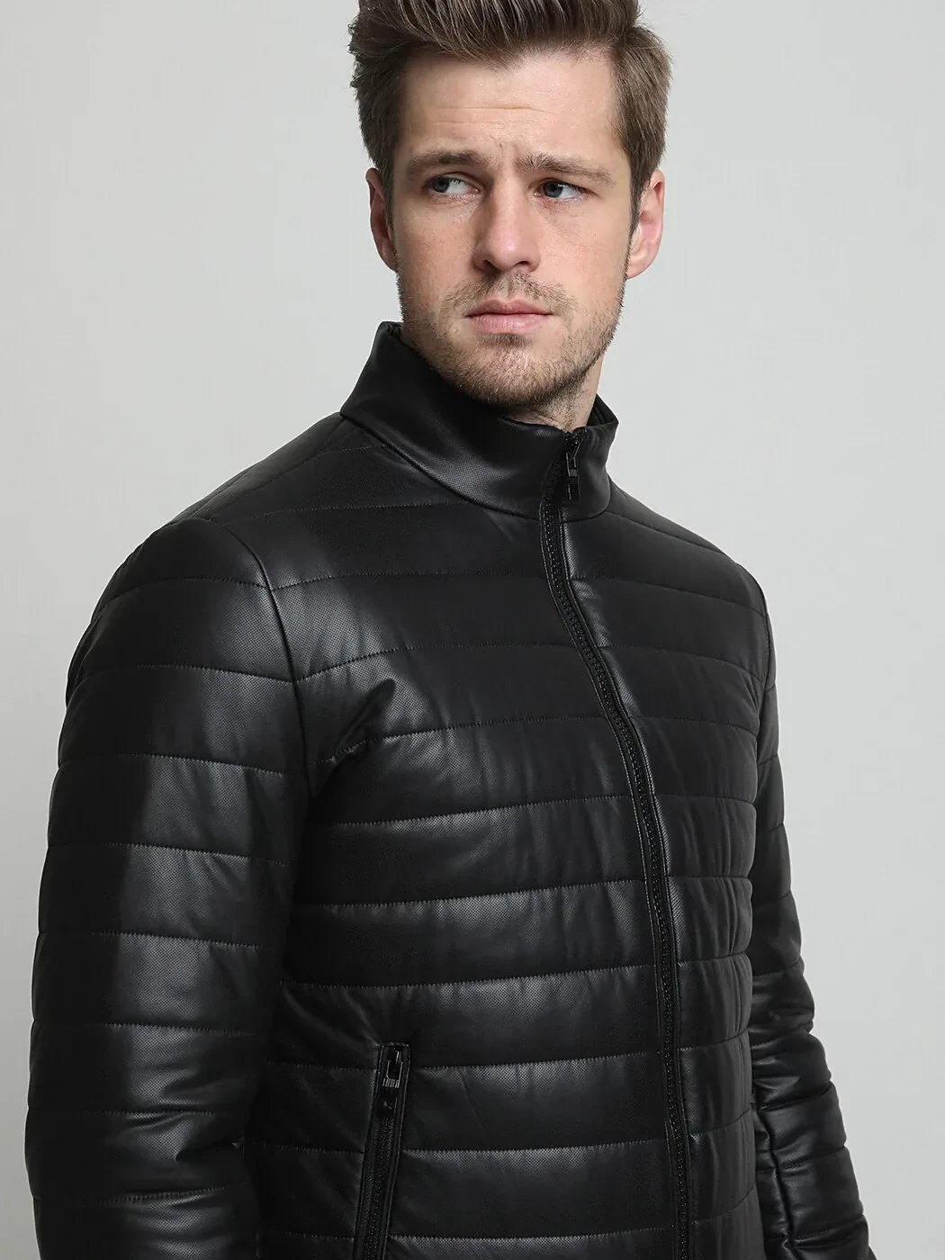 Black Weaving Coat - 2