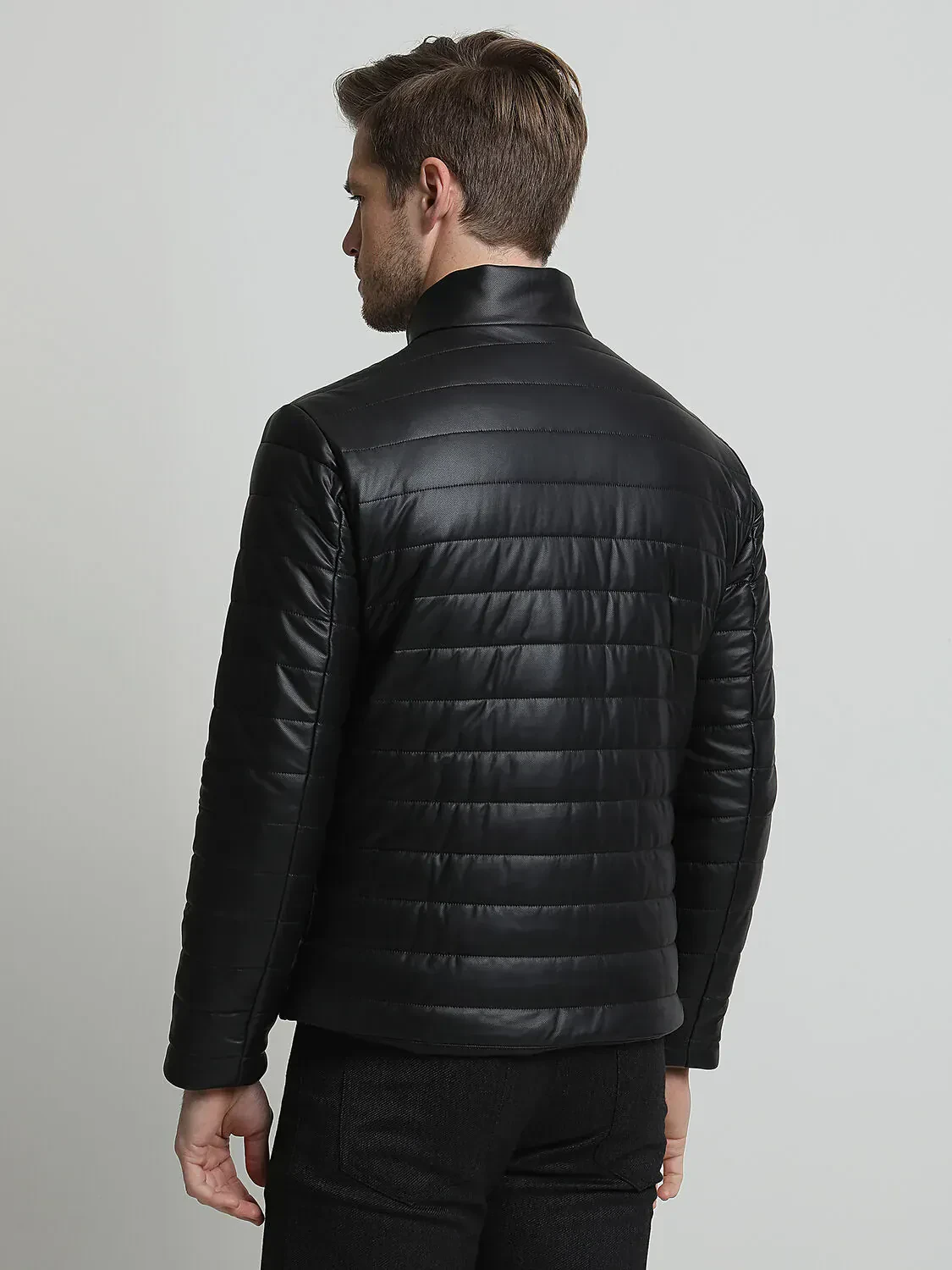 Black Weaving Coat - 4