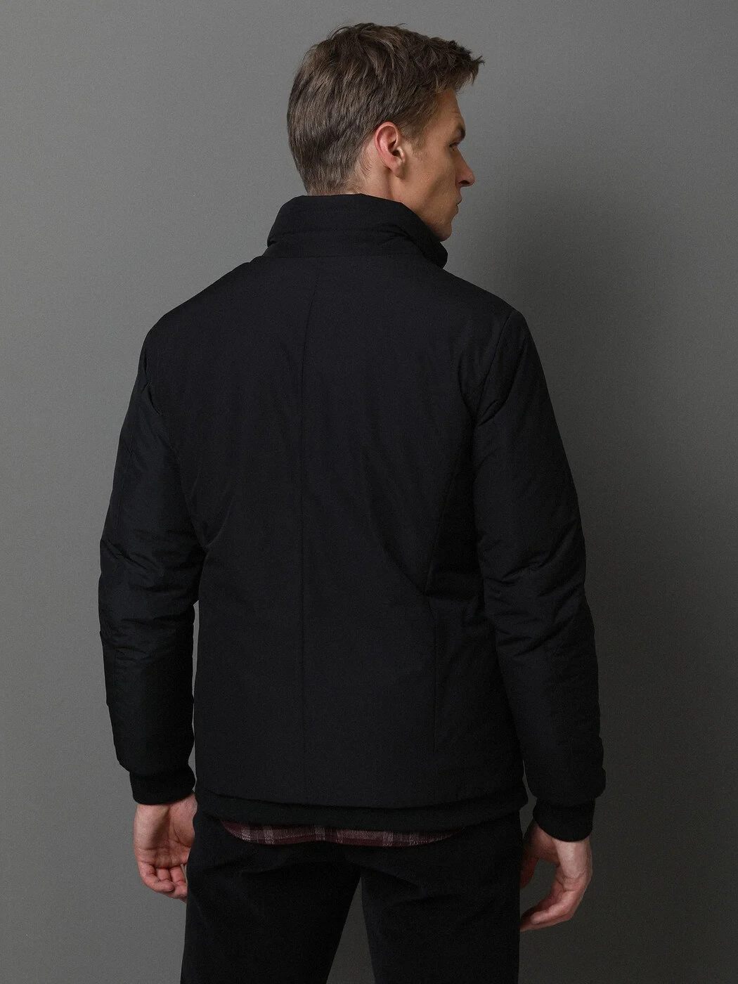 Black Weaving Coat - 5