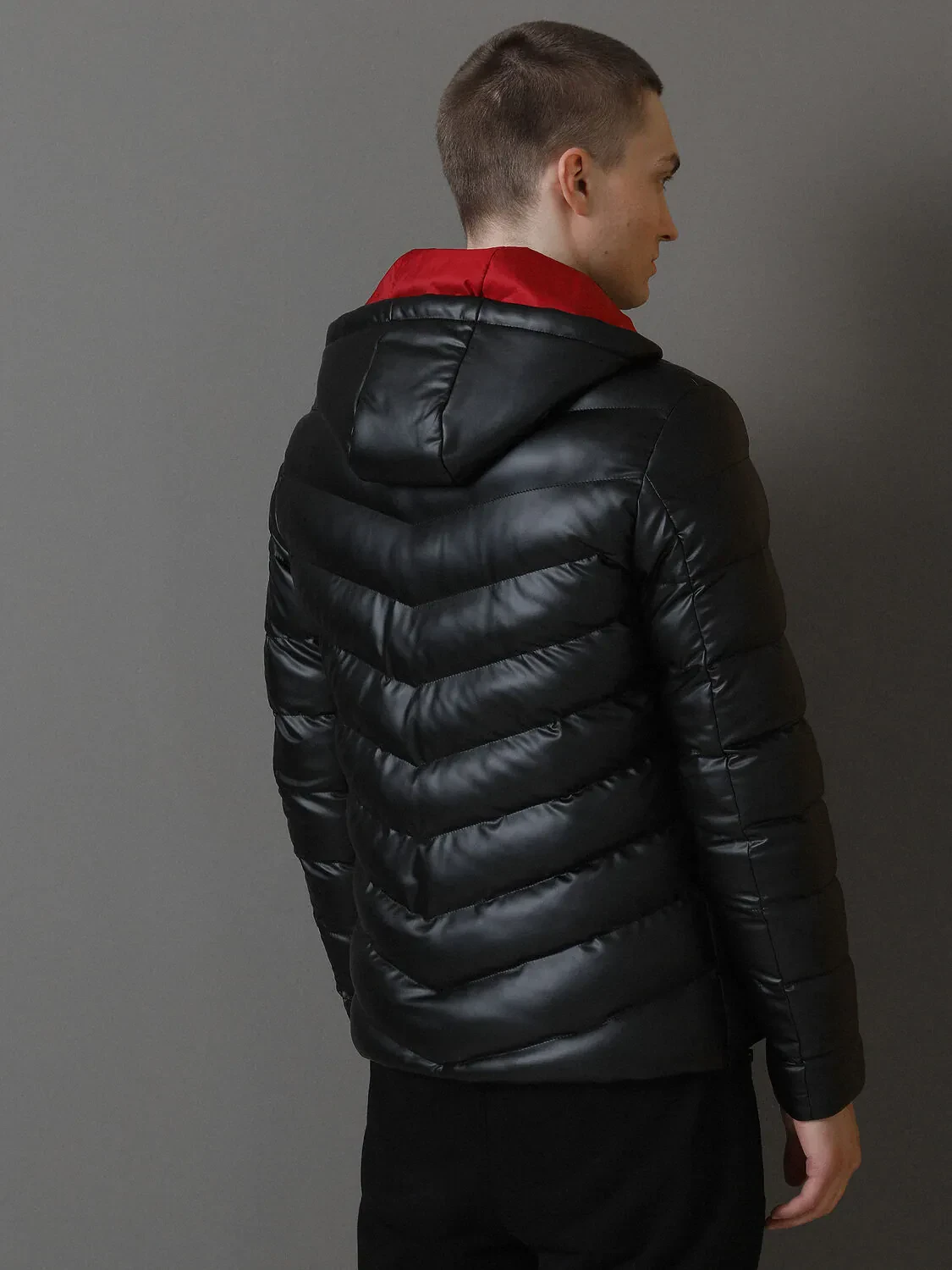 Black Weaving Coat - 5