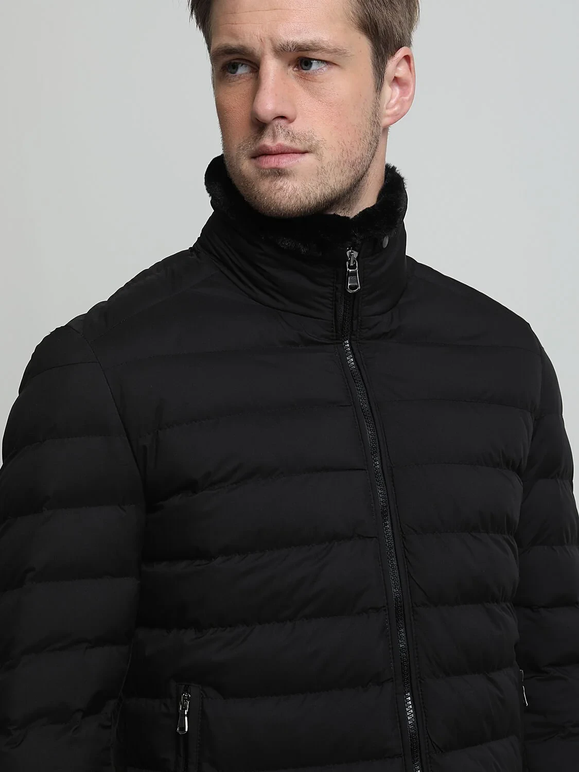 Black Weaving Coat - 2