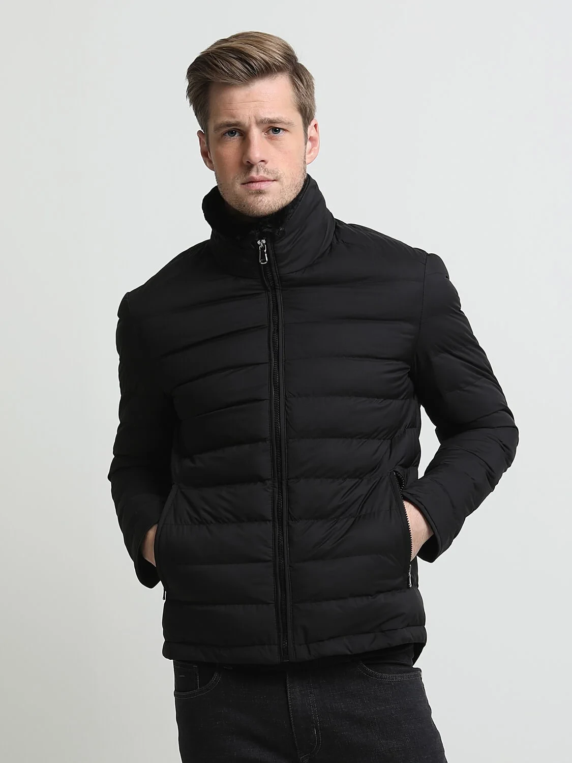 Black Weaving Coat - 3