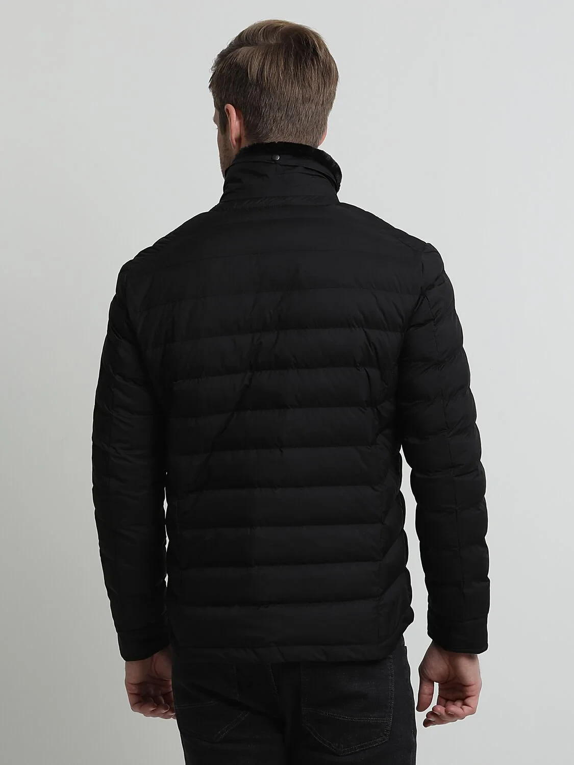 Black Weaving Coat - 4