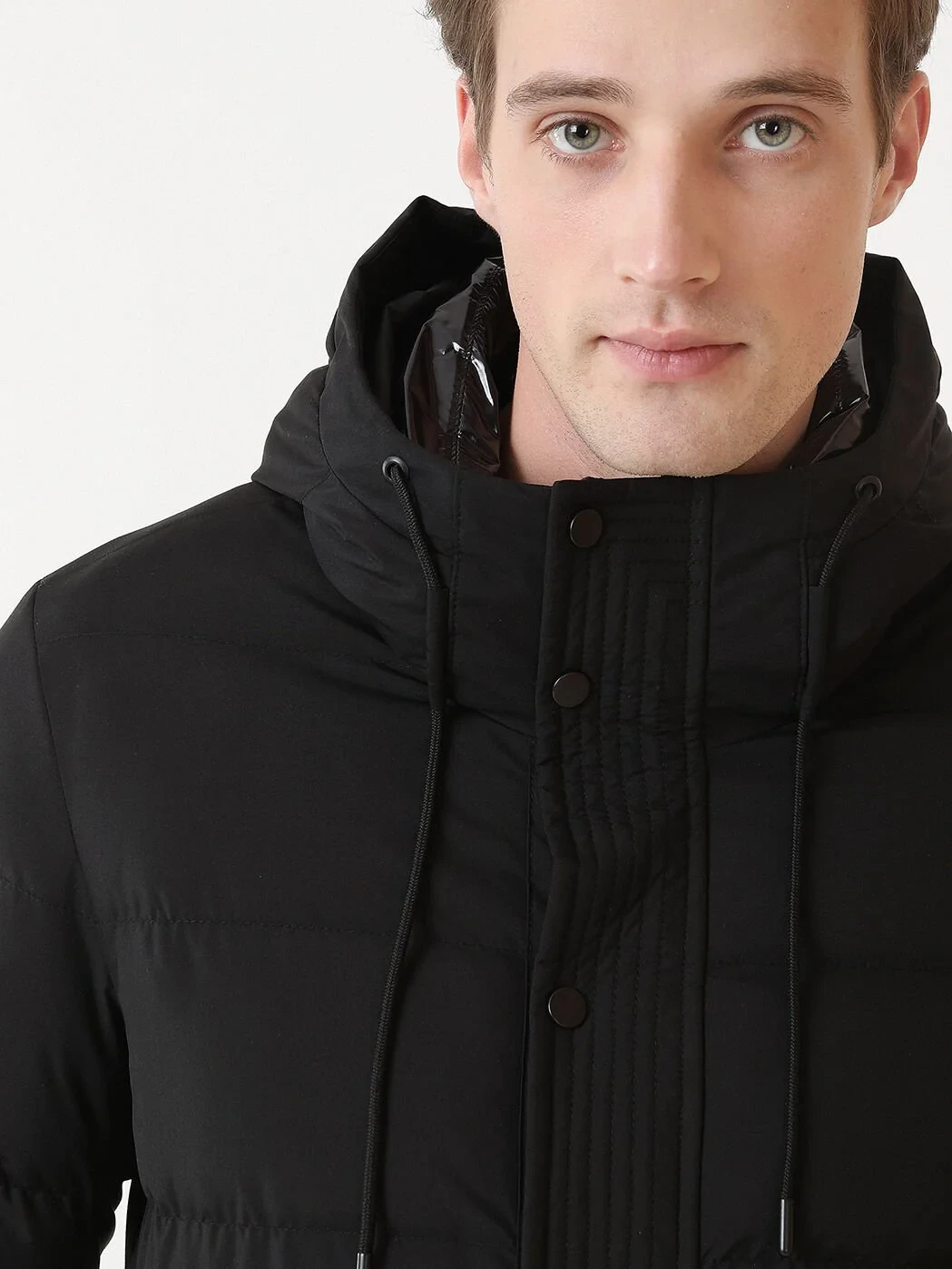 Black Weaving Coat - 3