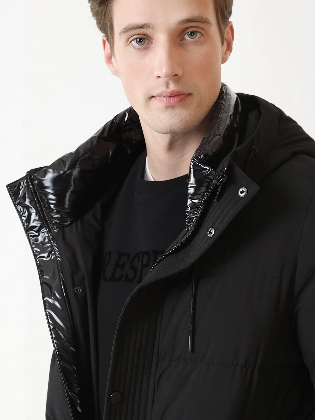 Black Weaving Coat - 4