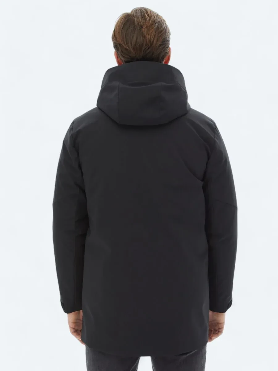 Black Weaving Coat - 15