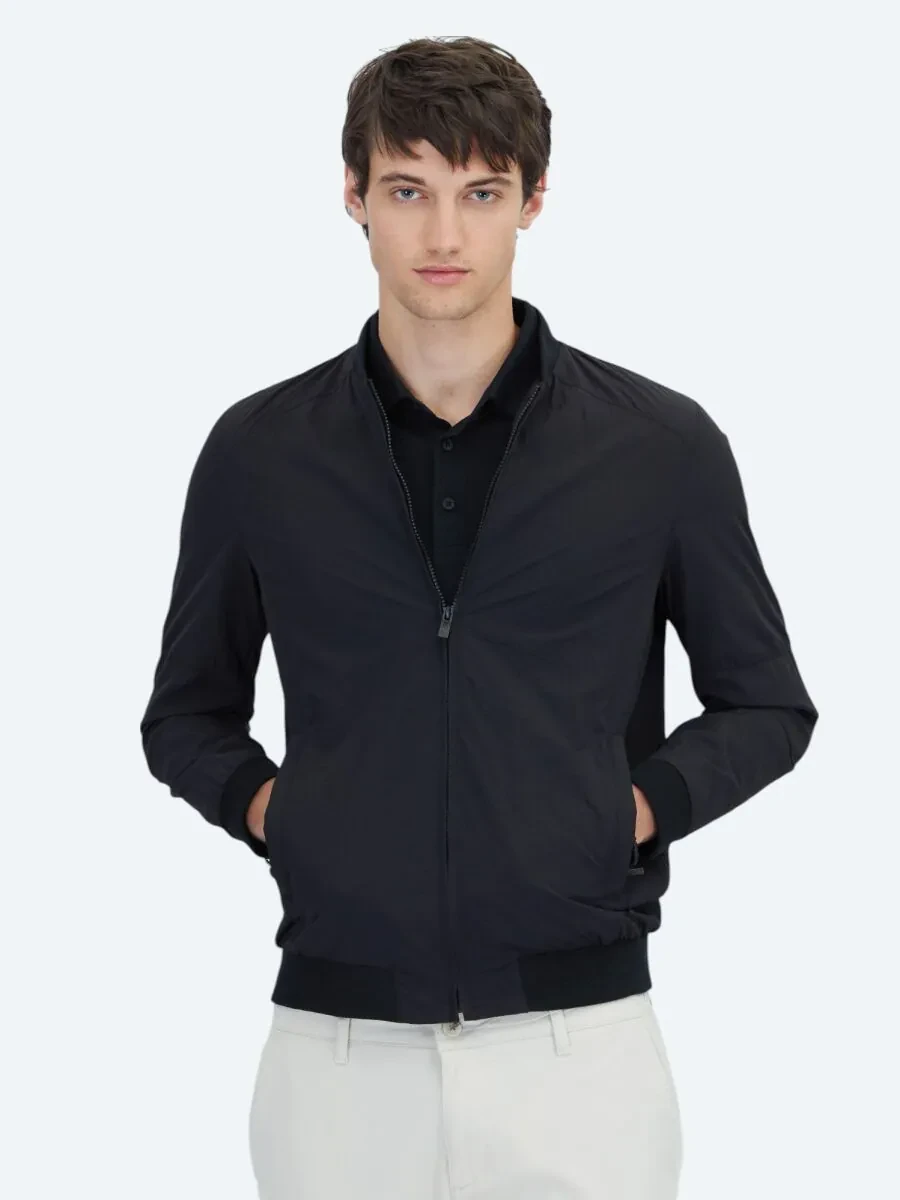Black Weaving Coat - 3