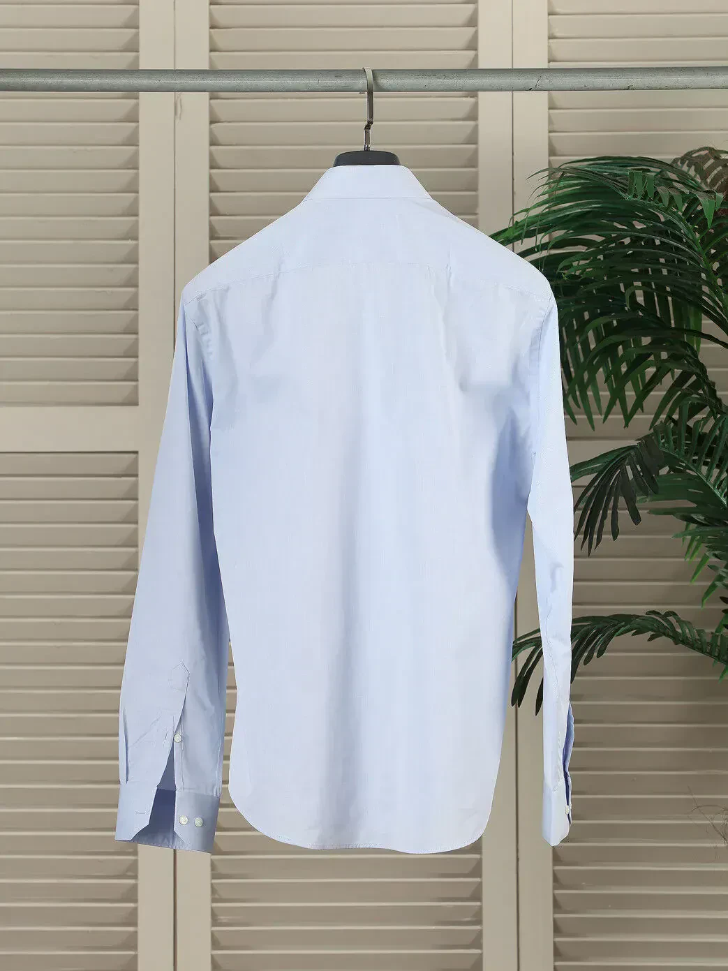 Blue Cotton Blended Shirt - 2