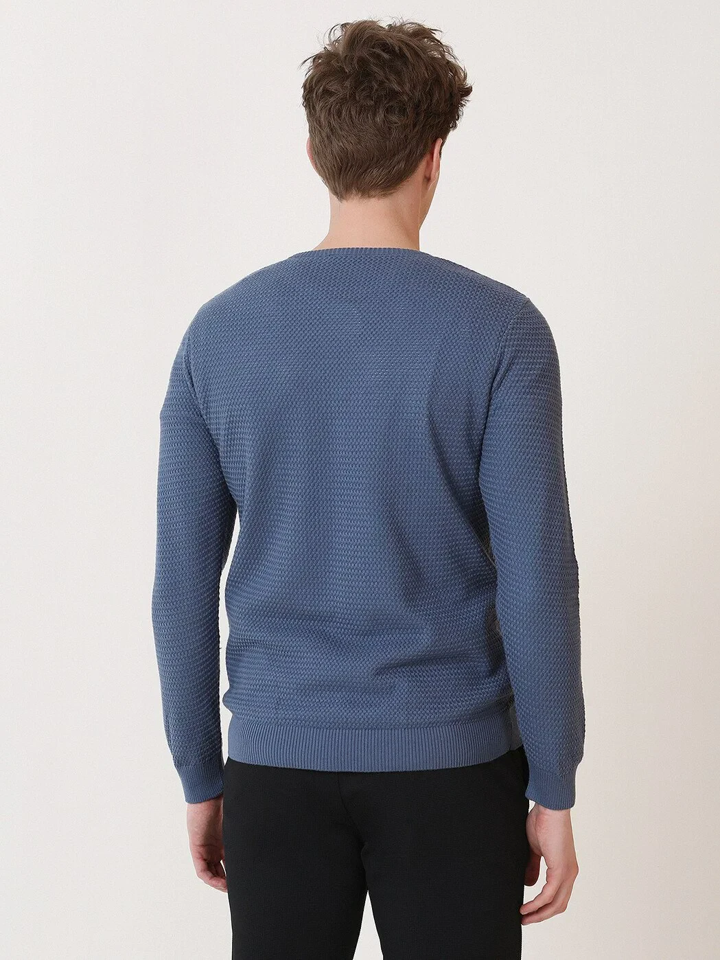 Blue Knitwear Sweatshirt - 4