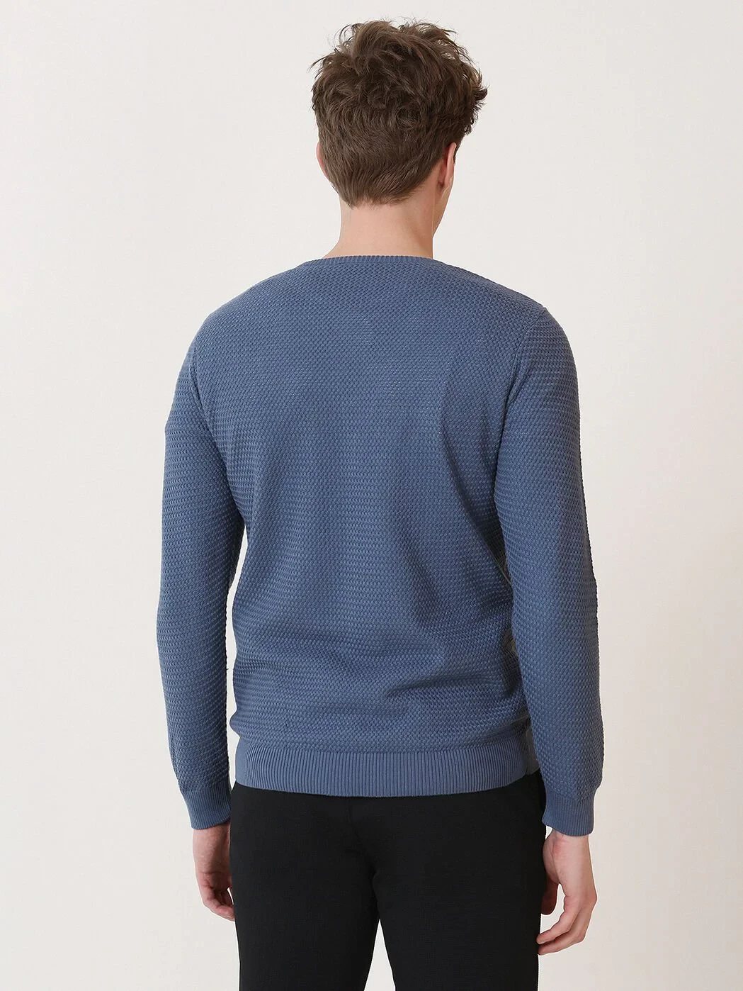 Blue Knitwear Sweatshirt - 4