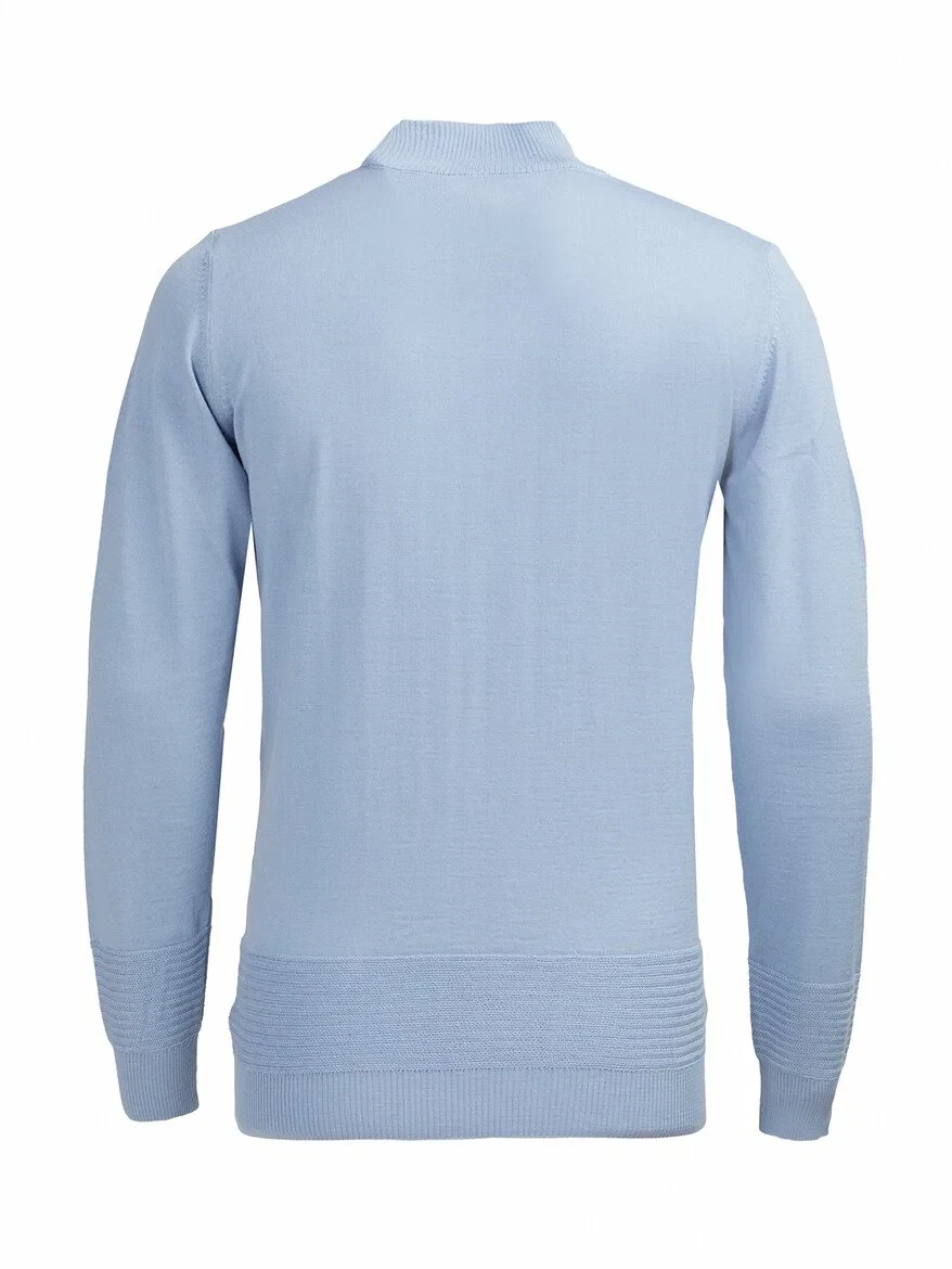 Blue Knitwear Sweatshirt 