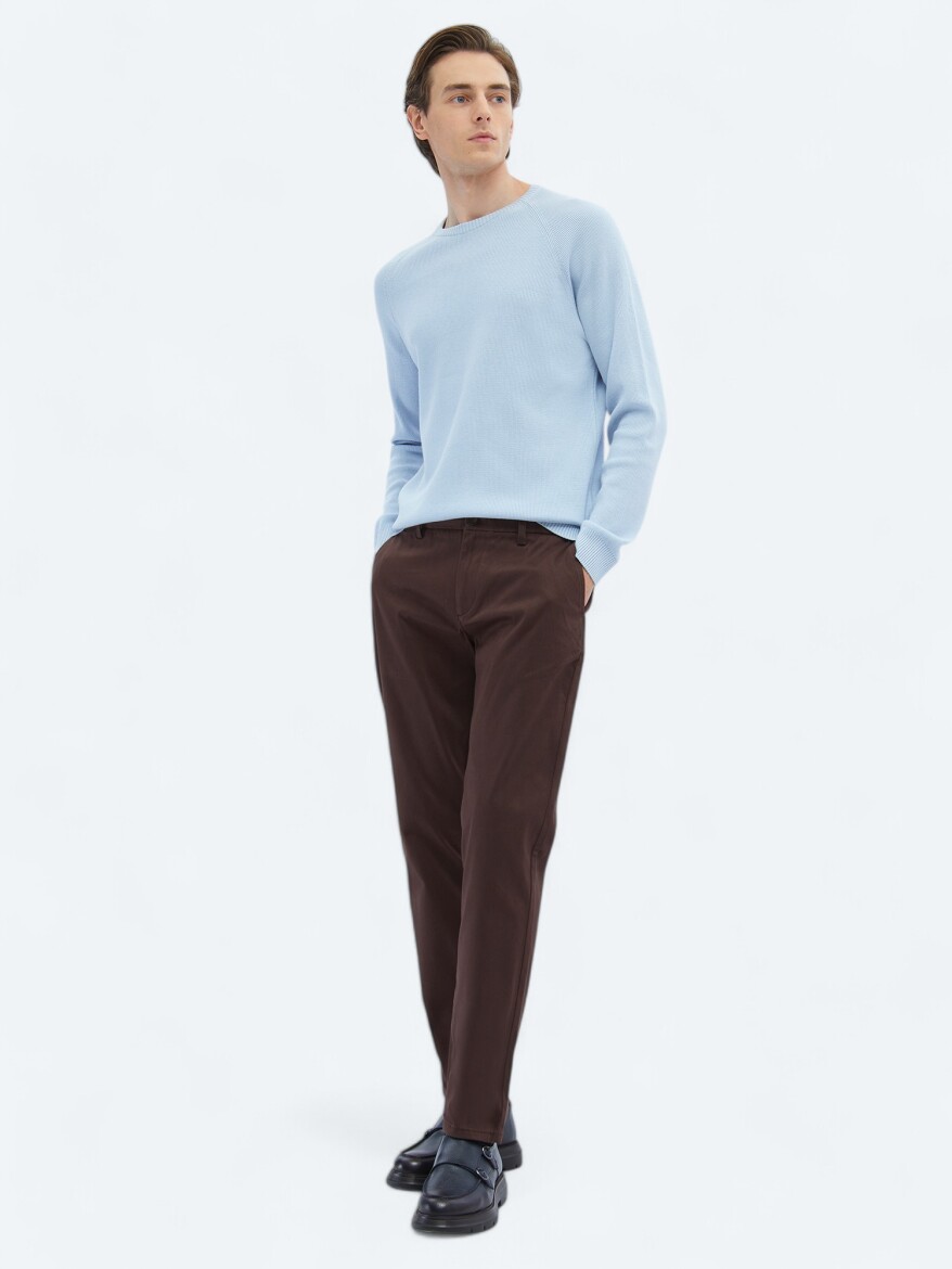 Blue Knitwear Sweatshirt - 2