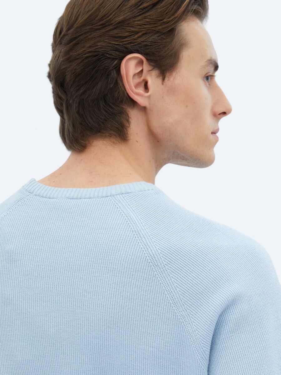 Blue Knitwear Sweatshirt - 5