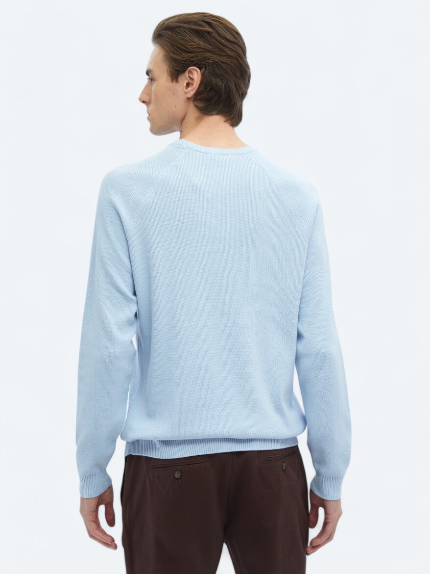 Blue Knitwear Sweatshirt - 6
