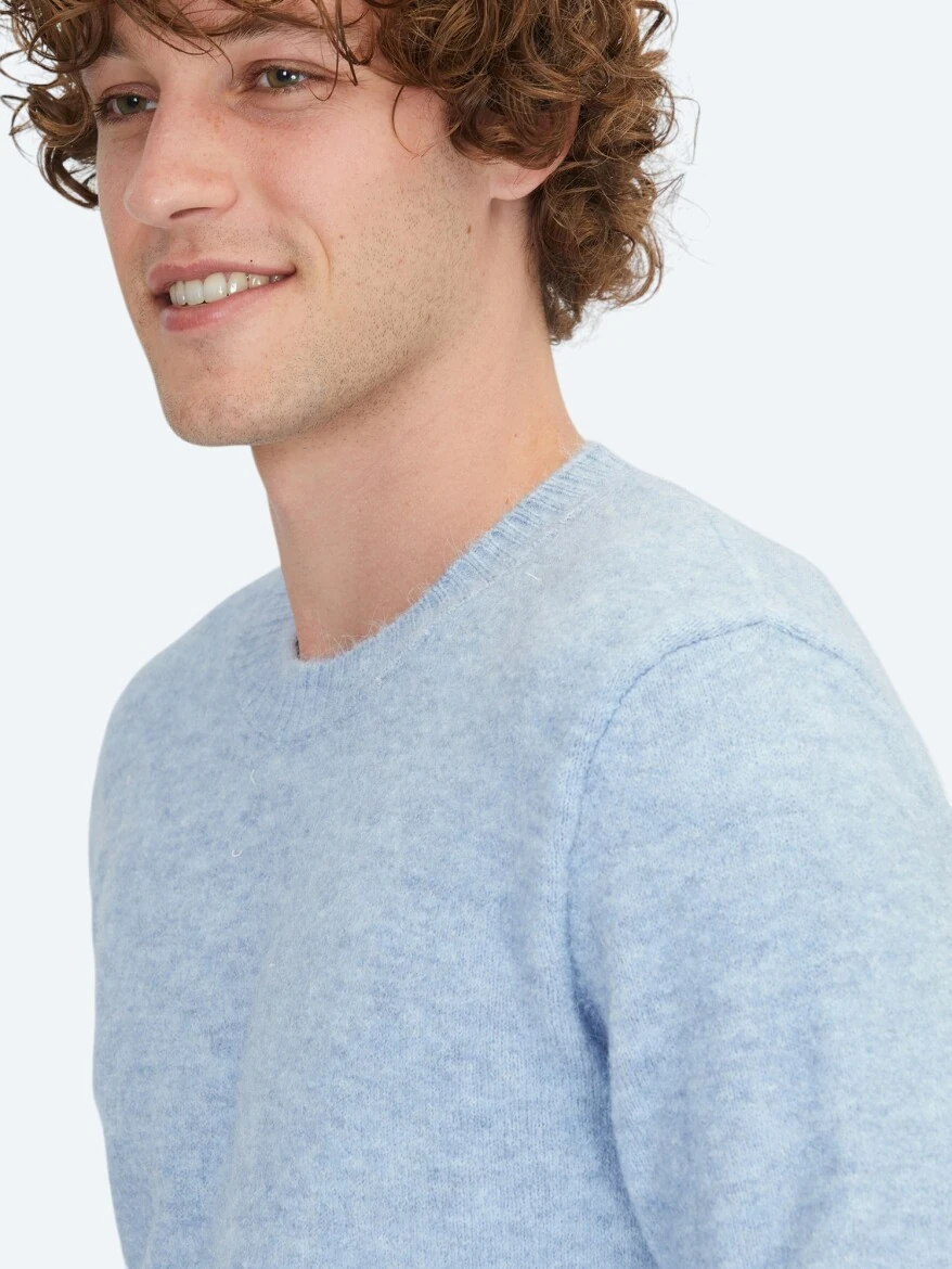 Blue Knitwear Sweatshirt 