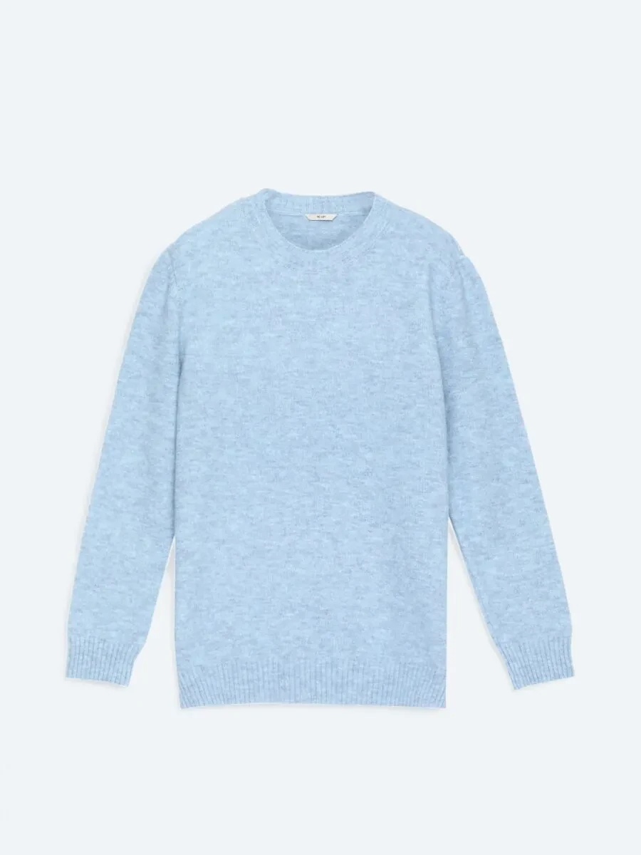 Blue Knitwear Sweatshirt - 6
