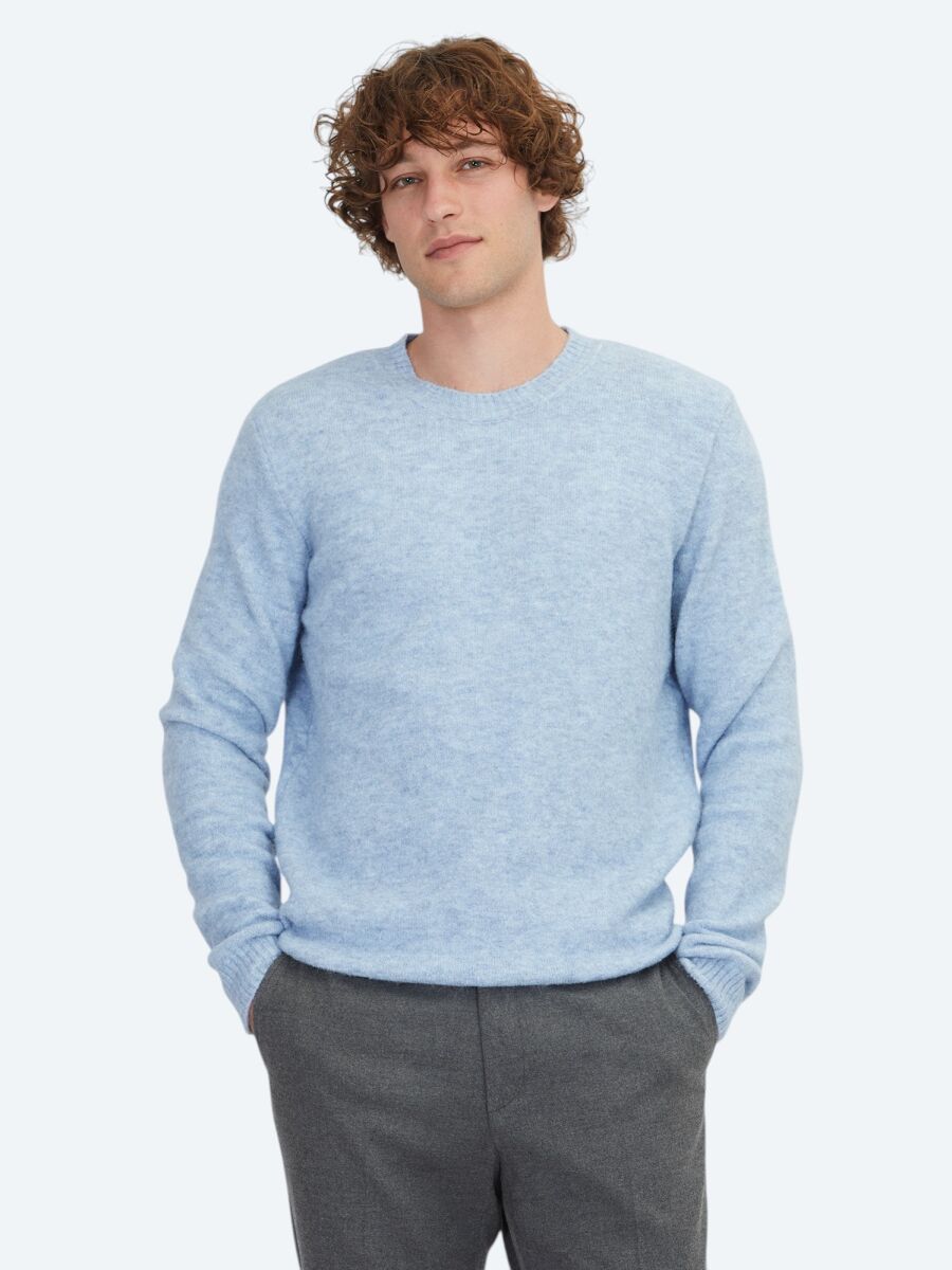 Blue Knitwear Sweatshirt - 1