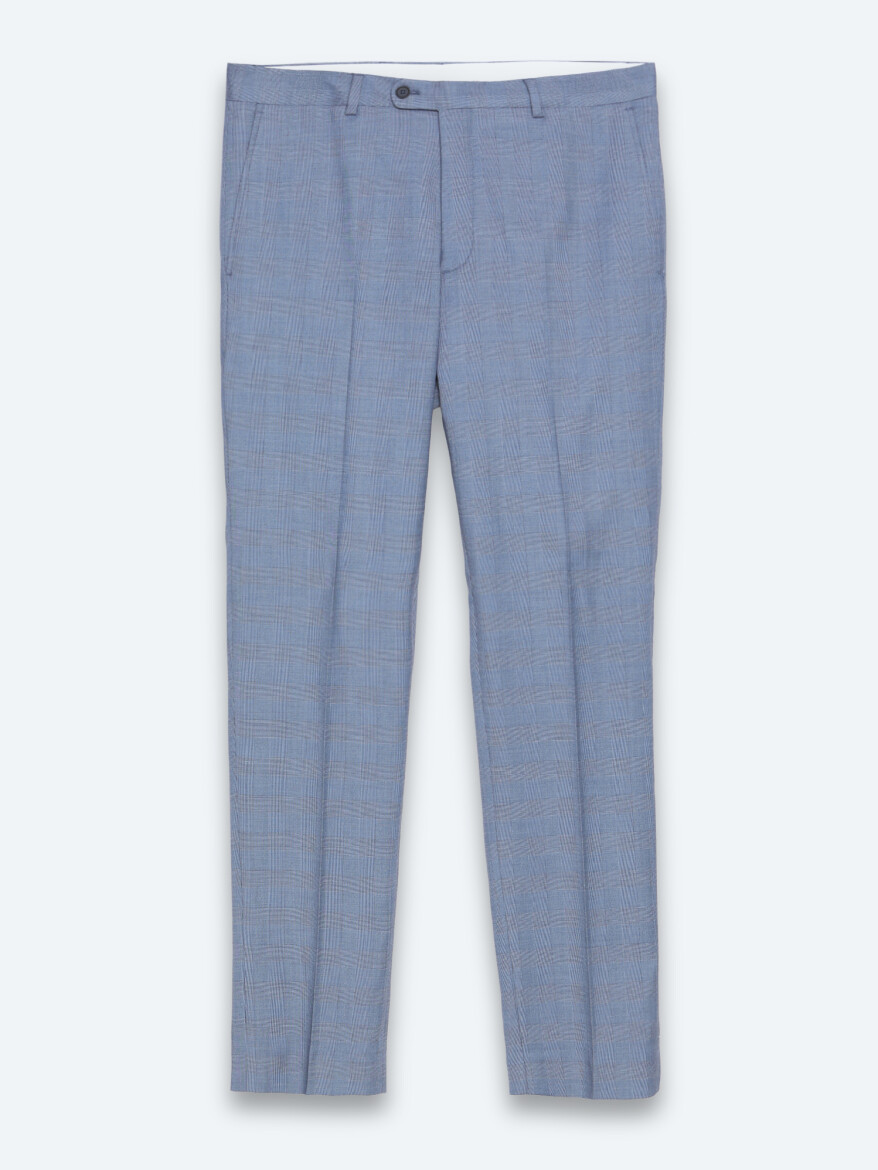 Blue Modern Fit Suit - 7