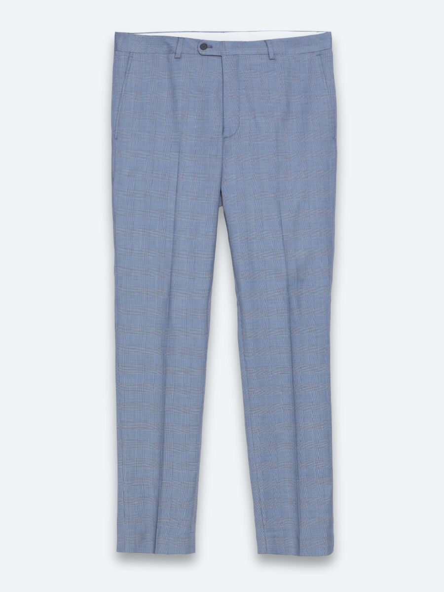Blue Modern Fit Suit - 7
