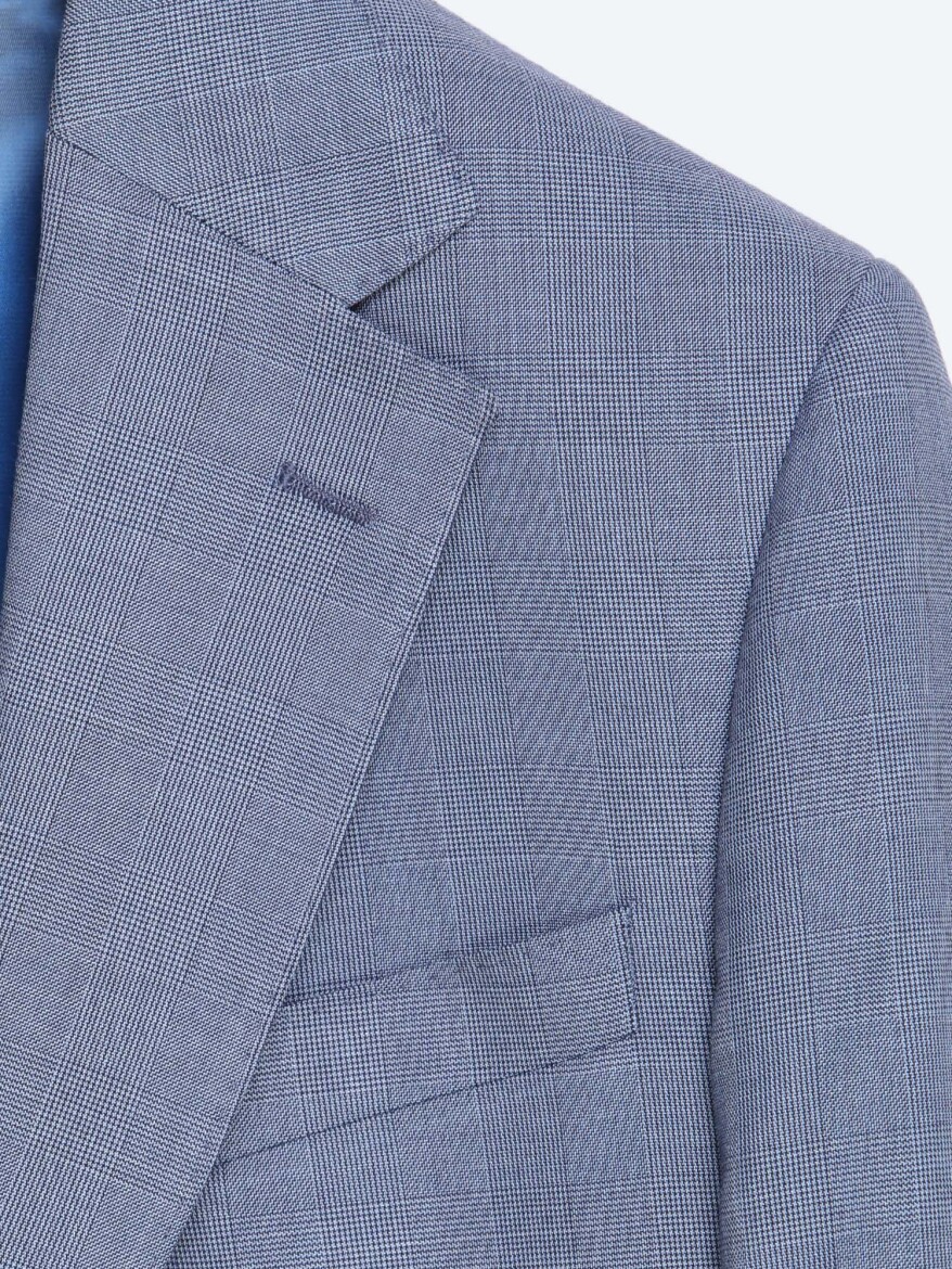 Blue Modern Fit Suit - 8
