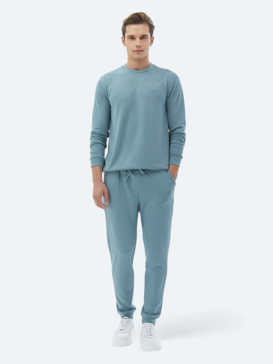 Blue Sweat Pants - 1