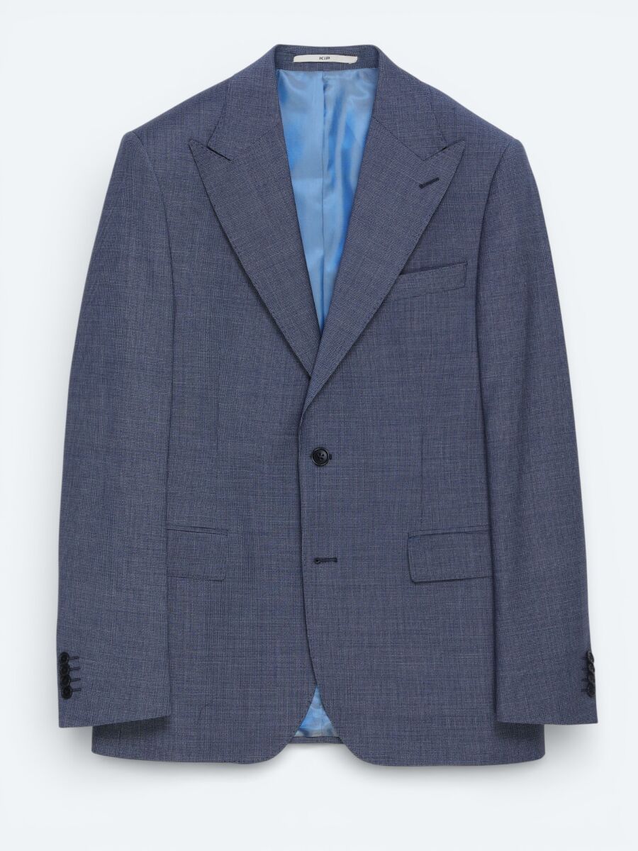 Blue Wool Blended Suit - 2