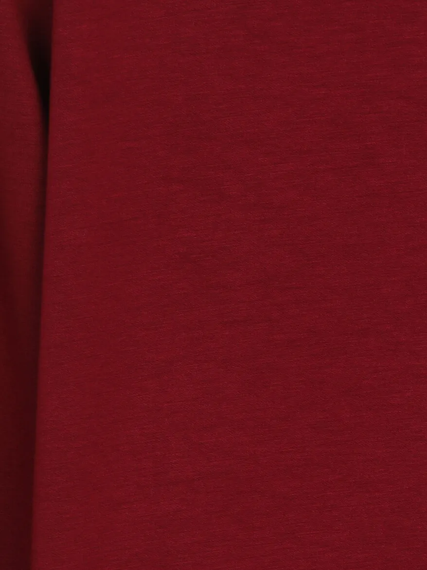 Bordo Düz Sweatshırt - 10